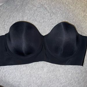 Black Strapless Bra 38C